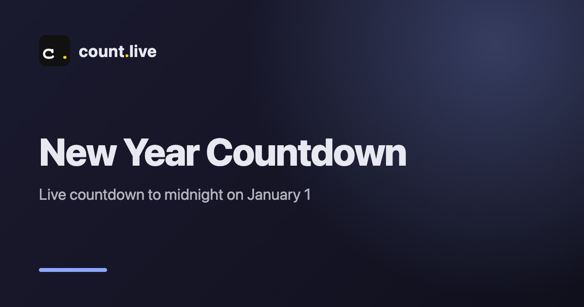 71 Days Until New Year 2027 | Live Countdown